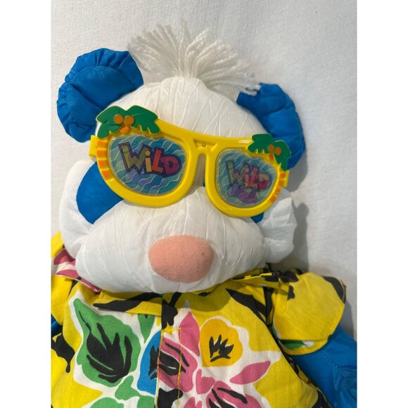 Fisher-Price Puffalumps Panda Wild Things Glasses Stuffed Plush Rare 1987 - Picture 2 of 6